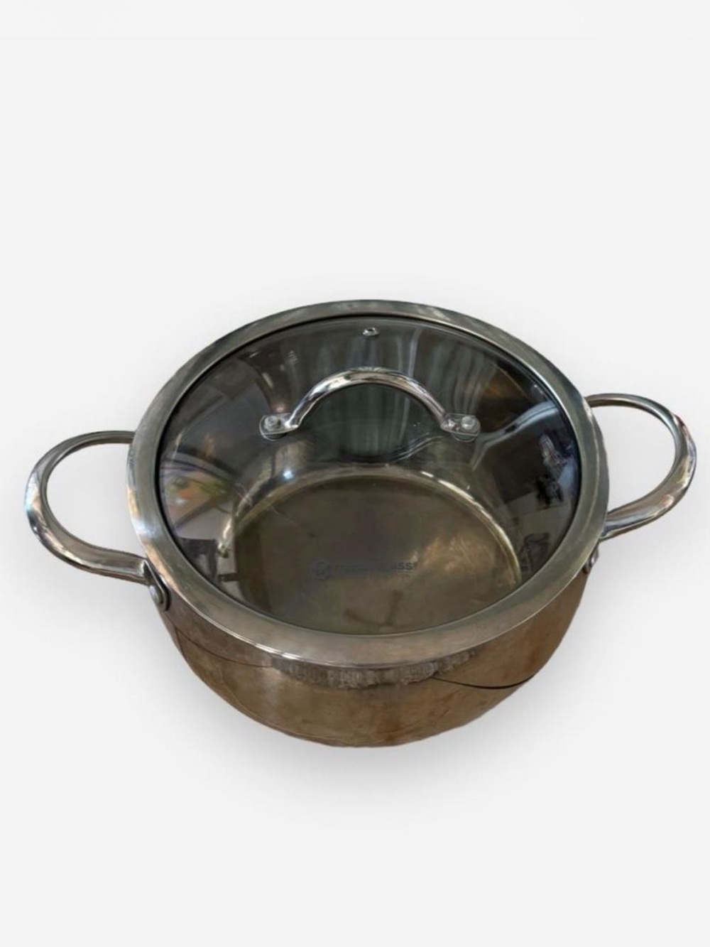 MasterClass 10” Stainless Steel Casserole Pot w/ Glass Lid
